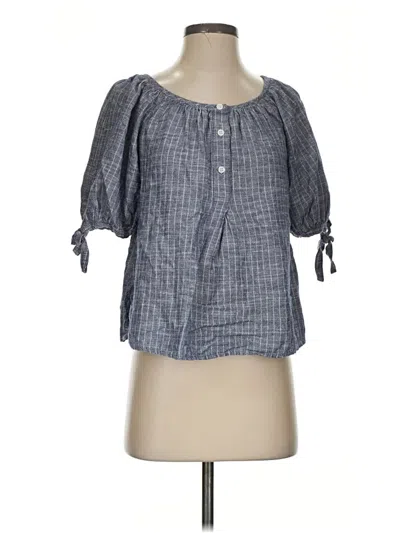 Pre-owned Max Studio 3/4 Sleeve Blouse In Gray