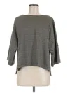 Max Studio 3/4 Sleeve Blouse In Gray