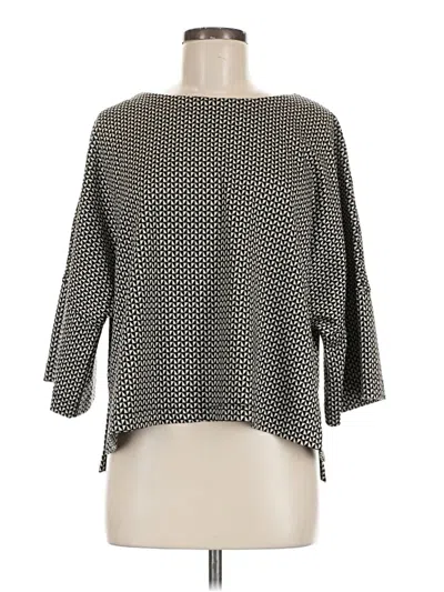 Max Studio 3/4 Sleeve Blouse In Gray