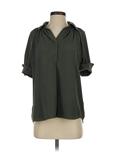 Pre-owned Max Studio 3/4 Sleeve Blouse In Green