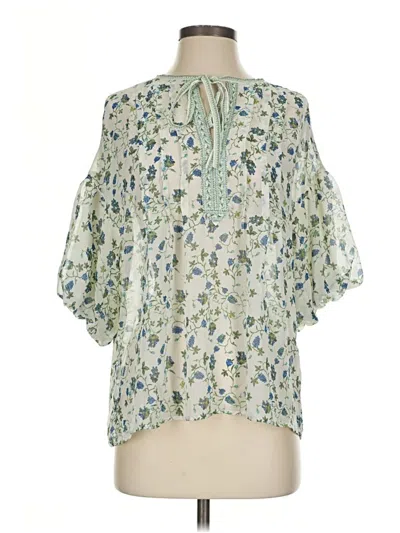 Pre-owned Max Studio 3/4 Sleeve Blouse In Green
