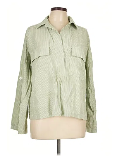 Pre-owned Max Studio 3/4 Sleeve Blouse In Green