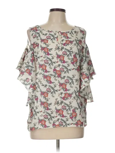 Pre-owned Max Studio 3/4 Sleeve Blouse In Ivory