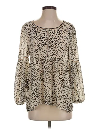 Pre-owned Max Studio 3/4 Sleeve Blouse In Ivory