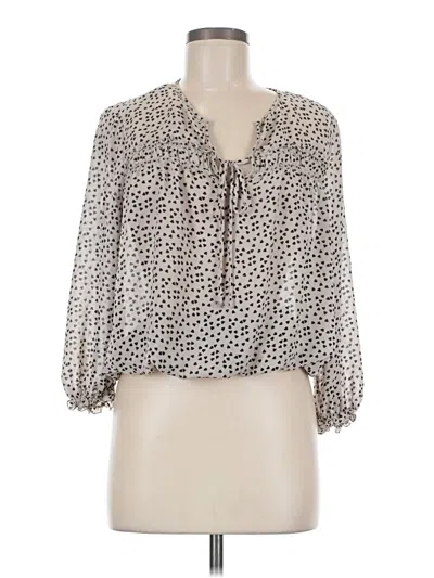 Pre-owned Max Studio 3/4 Sleeve Blouse In Ivory