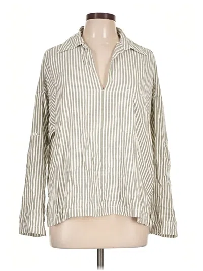 Pre-owned Max Studio 3/4 Sleeve Blouse In Ivory