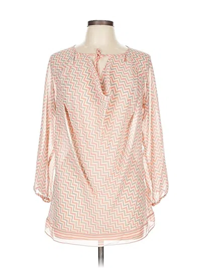 Pre-owned Max Studio 3/4 Sleeve Blouse In Orange