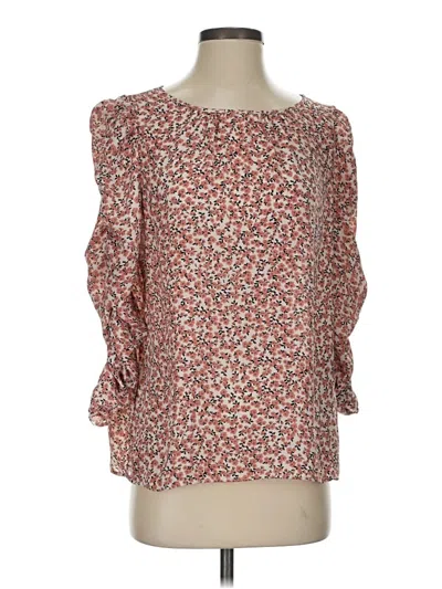 Pre-owned Max Studio 3/4 Sleeve Blouse In Orange