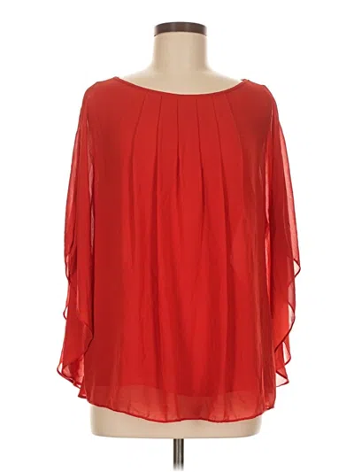 Pre-owned Max Studio 3/4 Sleeve Blouse In Red
