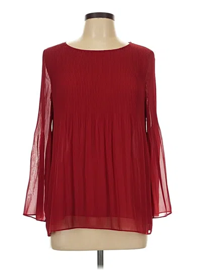 Pre-owned Max Studio 3/4 Sleeve Blouse In Red
