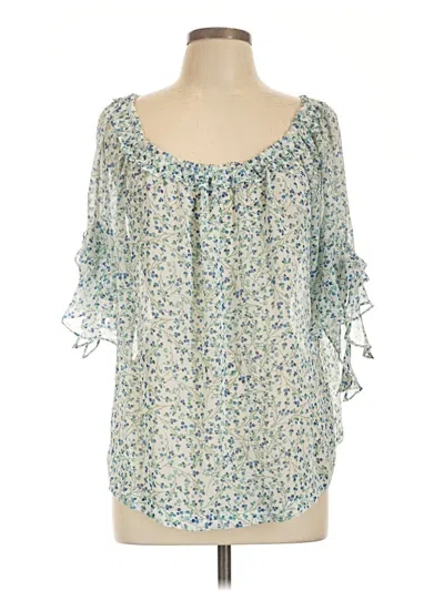 Pre-owned Max Studio 3/4 Sleeve Blouse In Teal