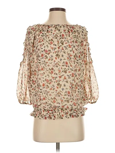 Pre-owned Max Studio 3/4 Sleeve Blouse In White