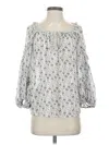 Max Studio 3/4 Sleeve Blouse In White