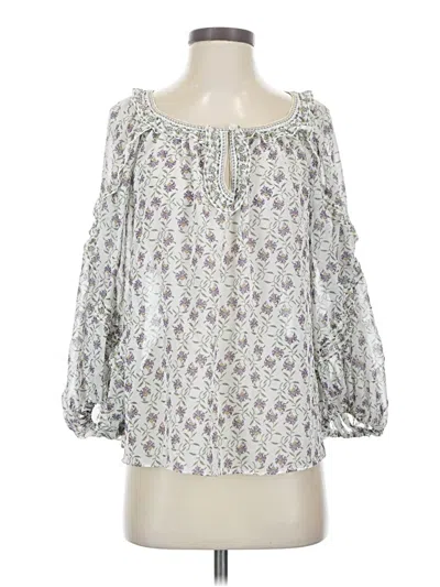 Max Studio 3/4 Sleeve Blouse In White