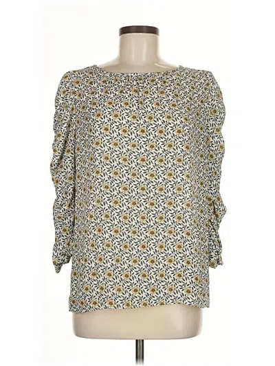 Pre-owned Max Studio 3/4 Sleeve Blouse In Yellow
