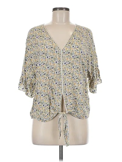 Pre-owned Max Studio 3/4 Sleeve Blouse In Yellow