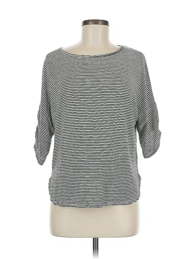 Pre-owned Max Studio 3/4 Sleeve T-shirt In Gray