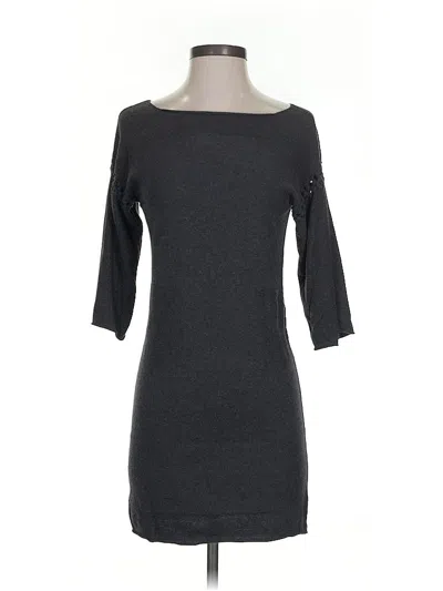 Pre-owned Max Studio 3/4 Sleeve T-shirt In Gray