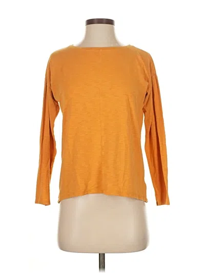 Pre-owned Max Studio 3/4 Sleeve T-shirt In Orange