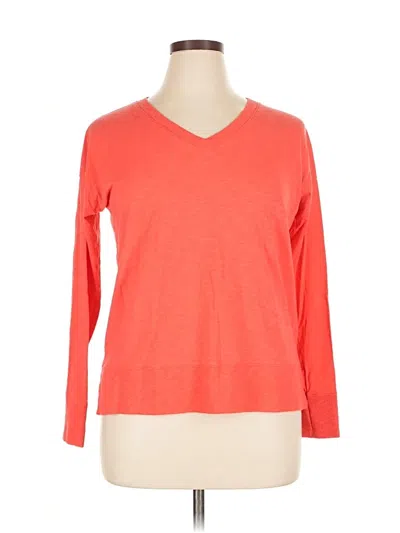 Pre-owned Max Studio 3/4 Sleeve T-shirt In Orange