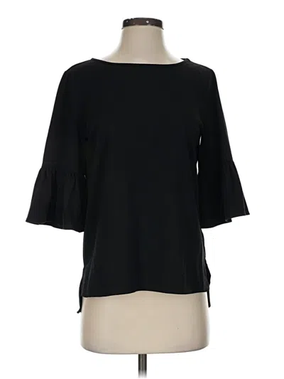 Pre-owned Max Studio 3/4 Sleeve Top Black Boatneck Tops