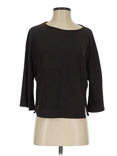 Pre-owned Max Studio 3/4 Sleeve Top Black Boatneck Tops