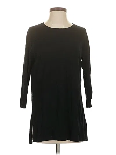 Pre-owned Max Studio 3/4 Sleeve Top Black Boatneck Tops