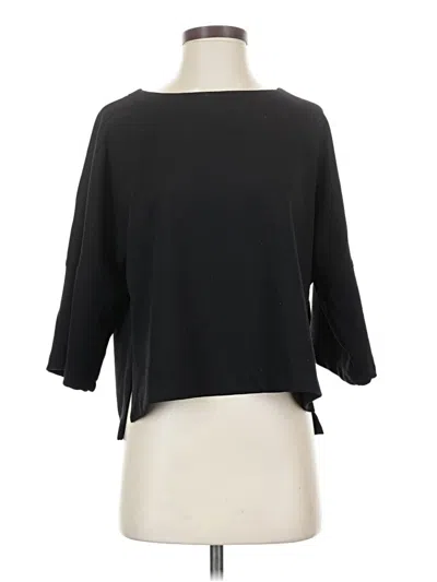 Pre-owned Max Studio 3/4 Sleeve Top Black Boatneck Tops