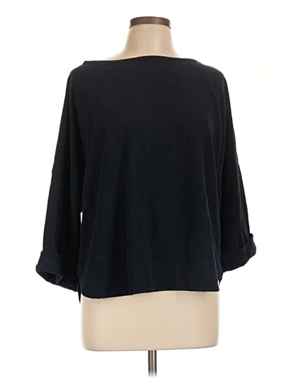 Pre-owned Max Studio 3/4 Sleeve Top Black Boatneck Tops