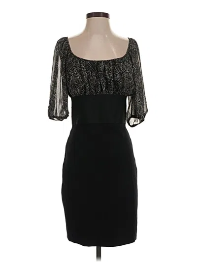 Pre-owned Max Studio 3/4 Sleeve Top Black Sweetheart Neckline Tops