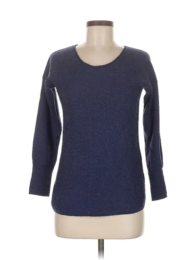 Pre-owned Max Studio 3/4 Sleeve Top Blue Crew Neck Tops