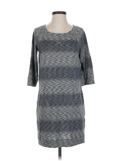 Pre-owned Max Studio 3/4 Sleeve Top Gray Boatneck Tops