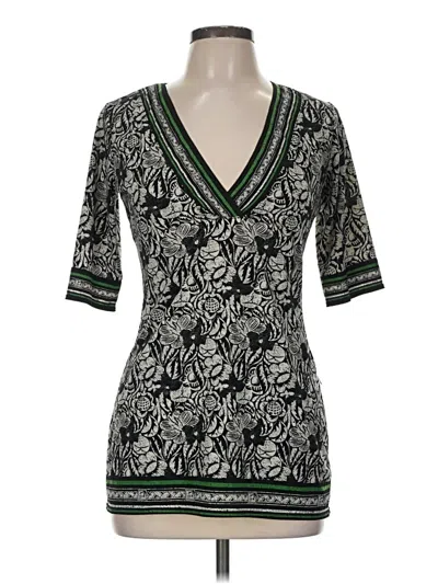 Pre-owned Max Studio 3/4 Sleeve Top Green V-neck Tops