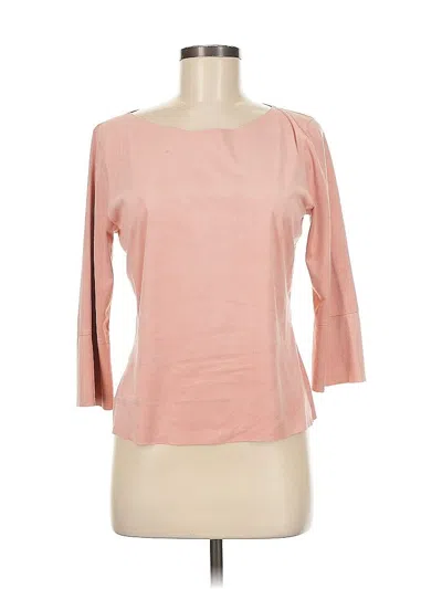 Pre-owned Max Studio 3/4 Sleeve Top Pink Boatneck Tops