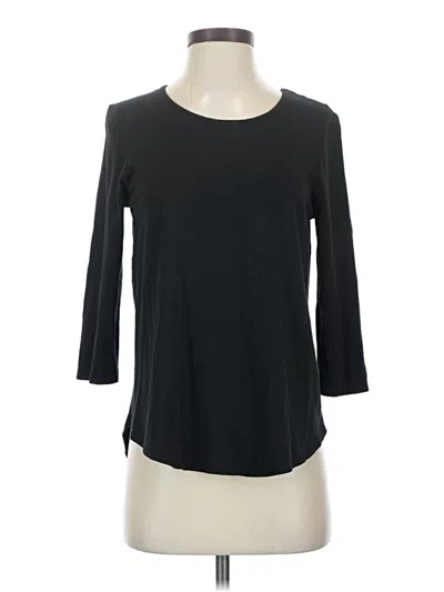 Pre-owned Max Studio 3/4 Sleeve T-shirt In Black