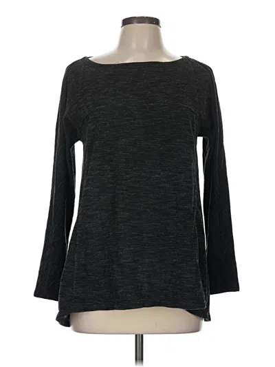Pre-owned Max Studio 3/4 Sleeve T-shirt In Black