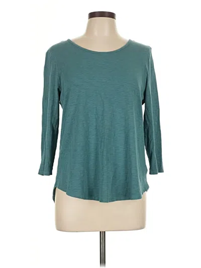 Pre-owned Max Studio 3/4 Sleeve T-shirt In Blue