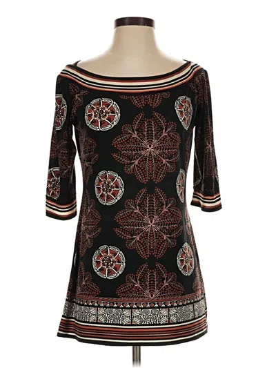 Pre-owned Max Studio 3/4 Sleeve T-shirt In Brown