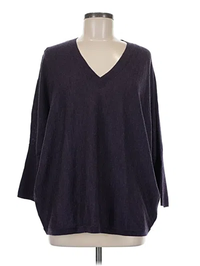 Pre-owned Max Studio 3/4 Sleeve T-shirt In Purple