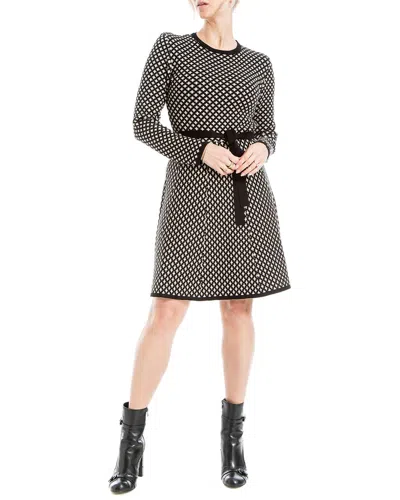 Max Studio A-line Sweaterdress In Black