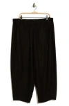 Max Studio Barrel Leg Linen Blend Pants