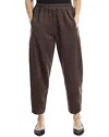 Max Studio Barrel Leg Pant In Brown