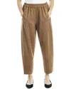 Max Studio Barrel Leg Pant In Brown