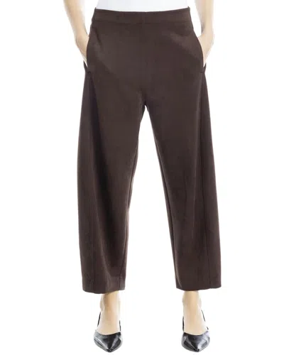 Max Studio Barrel Leg Trouser In Brown