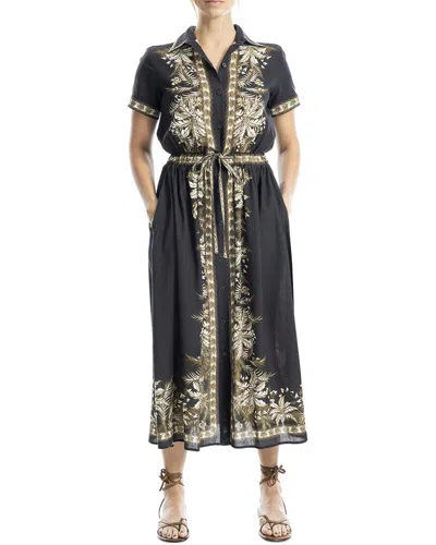 Max Studio Belted Maxi Shirtdress