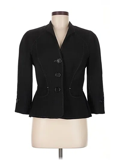 Pre-owned Max Studio Blazer Jacket In Black
