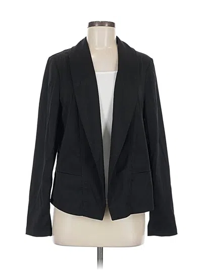 Pre-owned Max Studio Blazer Jacket In Black