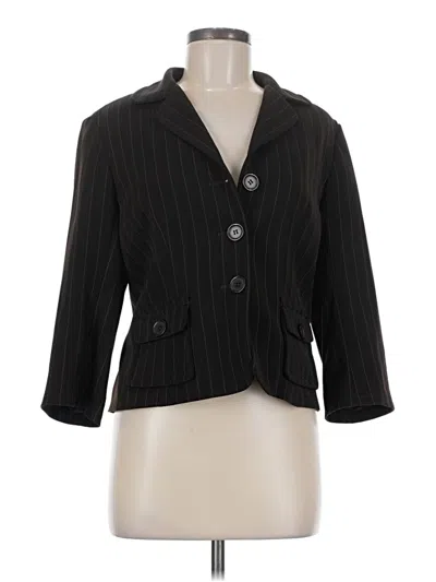 Pre-owned Max Studio Blazer Jacket In Black