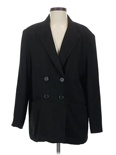 Pre-owned Max Studio Blazer Jacket In Black