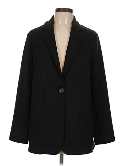 Pre-owned Max Studio Blazer Jacket In Black